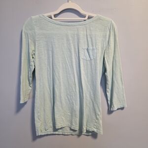 LOFT Mint Green Long Sleeve Top